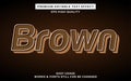 Brown editable text effect Royalty Free Stock Photo
