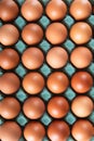 Brown egg carton close up Royalty Free Stock Photo