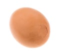 Brown egg that is cracked Royalty Free Stock Photo