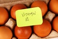 Vitamin D source egg. Royalty Free Stock Photo