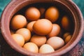 Brown hen eggs Royalty Free Stock Photo