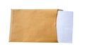 Brown Envelope document with paper