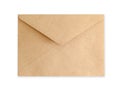 Brown Envelope document on white background Royalty Free Stock Photo