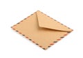 Brown Envelope isolated. close up Royalty Free Stock Photo