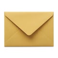 Brown Envelope Isolated on White Background Royalty Free Stock Photo