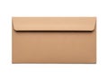 Brown envelope isolated on white background Royalty Free Stock Photo
