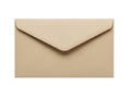 Brown envelope isolated on white background Royalty Free Stock Photo
