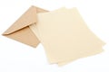 Brown Envelope With Letter Paper