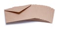 Brown Envelopes Pile Royalty Free Stock Photo