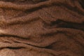 Brown color fabric in daylight, background