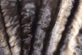 Brown faux or artificial fur. Texture