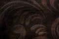 Brown faux leather texture with pattern. Background