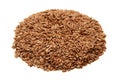 Brown flax seeds Royalty Free Stock Photo