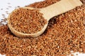 Brown Flax Seeds Royalty Free Stock Photo