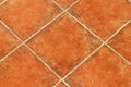 Brown floor tiles