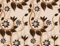 Brown floral seamless background Royalty Free Stock Photo