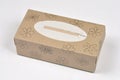 Brown Floral Tissue Box Royalty Free Stock Photo