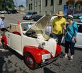 A Brown 1937 Ford Two Door Sedan with a Flat Back