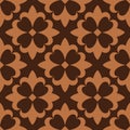 Brown french ornamental ceramic tile