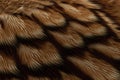 Brown Fur Texture Background, Wild Animal Hair Pattern, Fluffy Wool Mockup, Abstract Generative AI Illustration Royalty Free Stock Photo