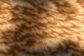 Brown Fur Texture Background, Wild Animal Hair Pattern, Fluffy Wool Mockup, Abstract Generative AI Illustration Royalty Free Stock Photo