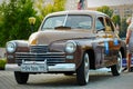 Brown GAZ Pobeda (vintage USSR car) Royalty Free Stock Photo