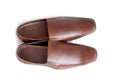 Brown genuine leather gents shoes