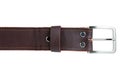 Brown genuine leather men`s belt Royalty Free Stock Photo