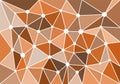 Brown geometric abstract graphic for background, wallpaper, backdrop, banner and illustration. Triangle. Circle. Colorful. Vector. Royalty Free Stock Photo