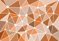 Brown geometric abstract graphic for background, wallpaper, backdrop, banner and illustration. Triangle. Circle. Colorful. Vector. Royalty Free Stock Photo