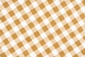 Brown gingham check pattern that can be used for background Royalty Free Stock Photo