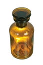 Brown glass chemical bottle Royalty Free Stock Photo