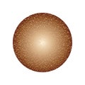 Brown gold speckled circle