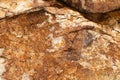 Brown golden stone rock rough texture macro