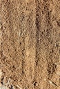 Brown grainy soil use as background texture