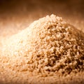 Brown granulated sugar closeup Royalty Free Stock Photo