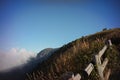 Brown grassland on the mountain Royalty Free Stock Photo