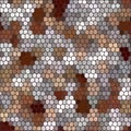 Brown-gray pebbles. geometric illustration. polygonal style, mosaic background. eps 10 Royalty Free Stock Photo