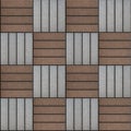 Brown and Gray Rectangles Paved. Seamless Texture