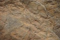 Brown gray rock texture. Stone background. Sandstone. Light brown rough background. Royalty Free Stock Photo