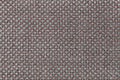 Brown and gray textile background with chess pattern, closeup. Structure of the fabric macro. Royalty Free Stock Photo