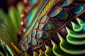 brown, green, and blue macro photography