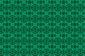 Soft Green Seamless Geometric Pattern with Moslem Shapes in dark green background Royalty Free Stock Photo