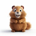 Cartoon Squirrel: Photorealistic Rendering With Gentle Expressions