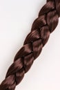 Brown hair braid Royalty Free Stock Photo