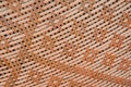 Brown handicraft weave texture wicker surface for furniture mate