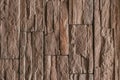 Brown Hard Rough Stone Tile Wall Texture Background