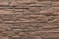 Brown Hard Rough Stone Tile Wall Texture Background