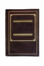 A brown hardcover book isolated Royalty Free Stock Photo