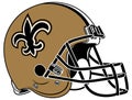 The brown helmet of the New Orleans Saints American football team Royalty Free Stock Photo